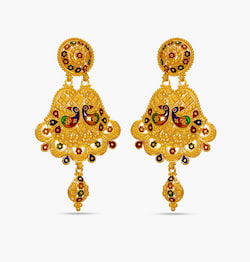 The Colourful Phesant Earring